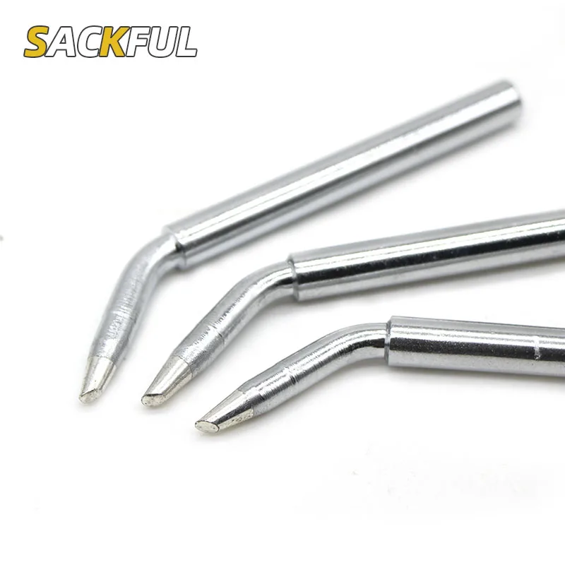 3 шт. 60 Вт наконечник для паяльника TD6-2C 3C 4C конические/Изогнутые сварочные