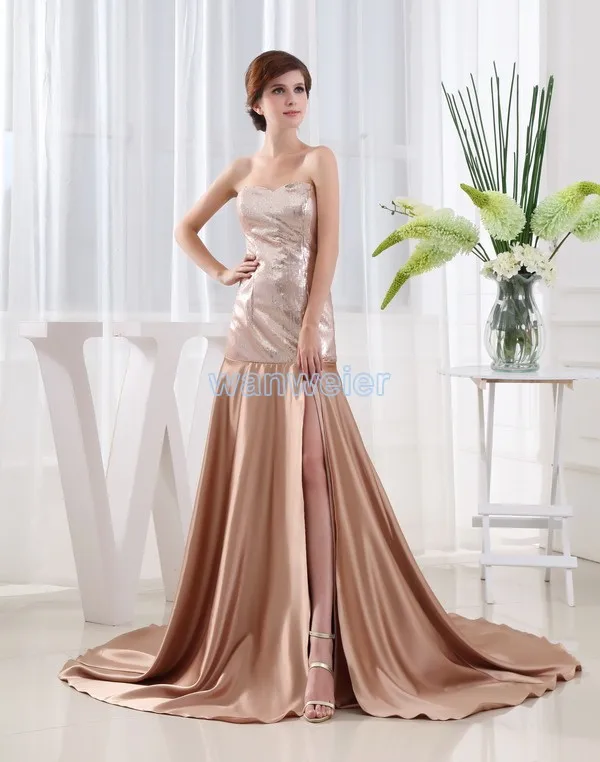 

free shipping 2016 new design formal dresses brides maid dresses maxi dresses long sequined vestidos formales sexy prom dresses