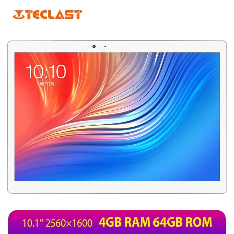 Teclast T20 MT6797 X27 Планшеты на Android 10 ядер 4 ГБ ОЗУ 64 Гб ПЗУ 1 &quot2560x1600 двойная камера 13 МП