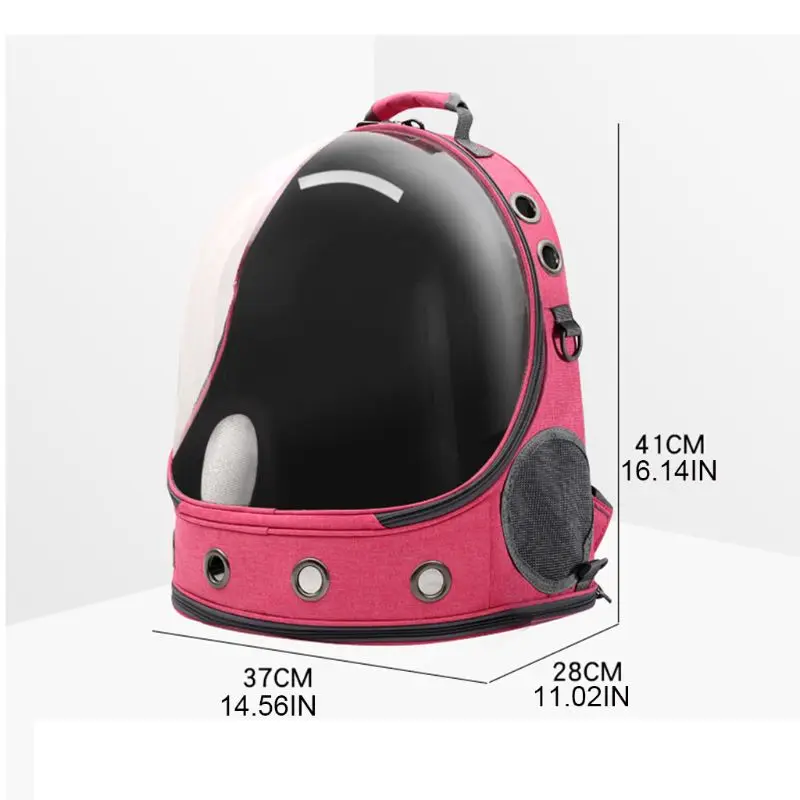 

Pet Dog Cat Astronaut Backpack Transparent Space Capsule Breathable Outdoor Carrier Bag for Travel Hiking Walking