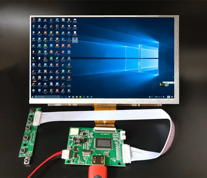 9,0 дюймов 1024*600 оранжевый Pi PC Banana Pi M3/Pro ЖК-экран TFT ЖК-монитор+ Комплект HDMI плата драйвера