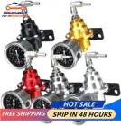 Универсальный Регулируемый Алюминиевый Регулятор давления топлива, 6 цветов, с манометром, черный, титановый, красный, золотой, серебряный, синий