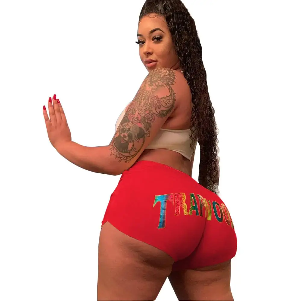 Женские однотонные шорты Adogirl с буквенным принтом повседневные прямые короткие