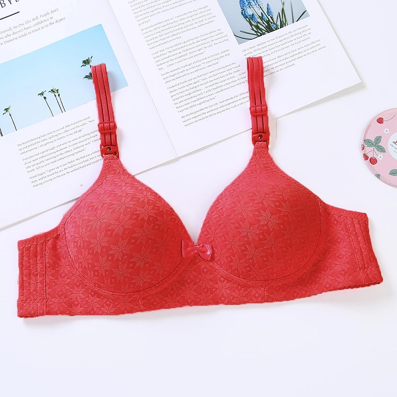 

2021 New Small Size Bra Deep V Gather A B Cup Bralette For Woman Push Up Brassiere Adjustable 3/4 Cup Underwear Top for Girl