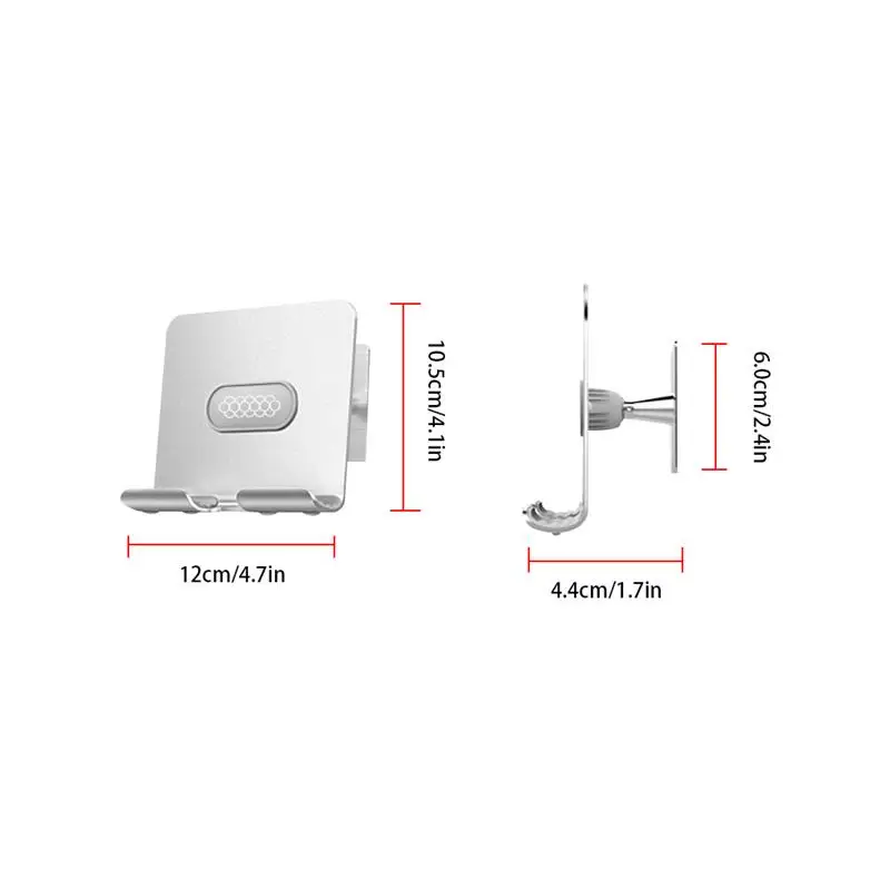 

Phone Tablet Wall Holder Kitchen Bathroom Drilling-free Table Wall Hanging Stand Alloy Bracket for your phone holder car