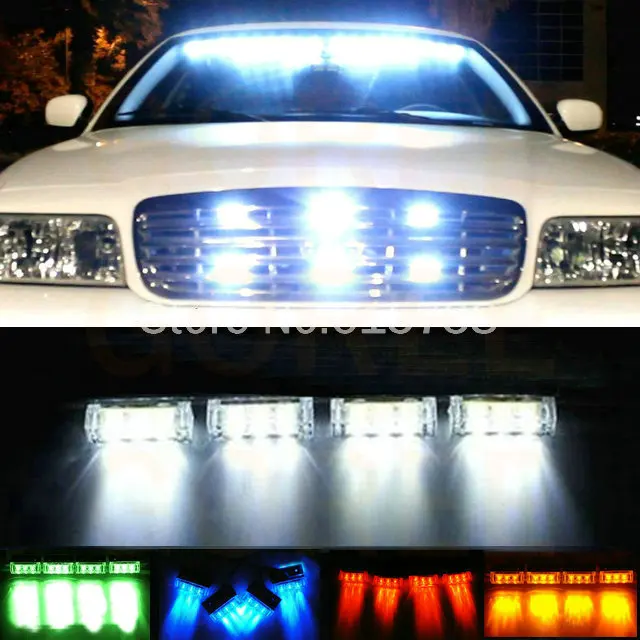 4x3 светодиодный белого и зеленого цвета красный желтый мерцающий светильник