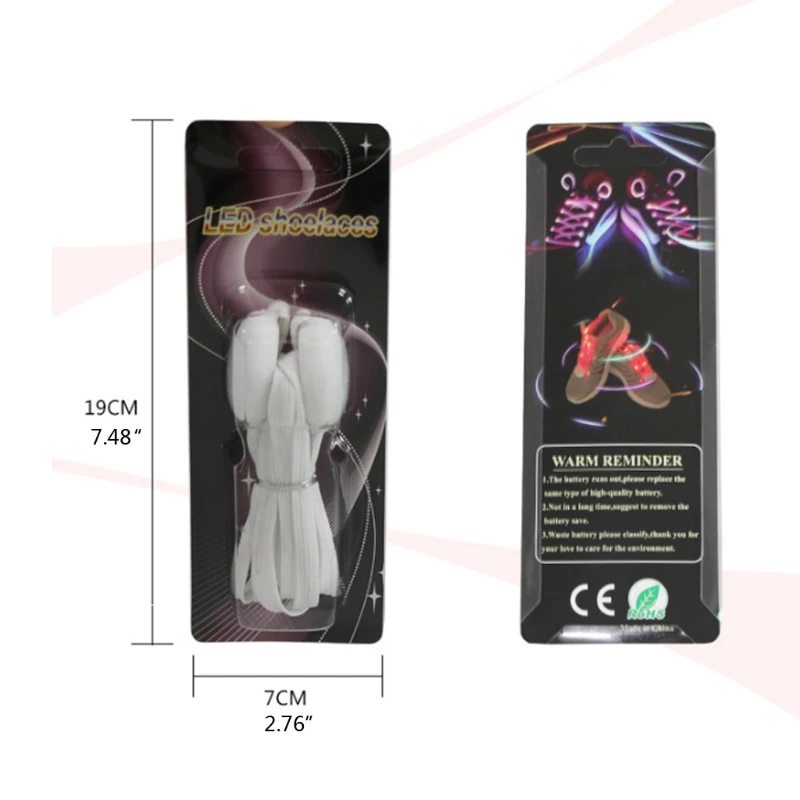 

7 Color LED Light Up Shoelaces with 3 Modes Nylon Led Flash Party Dancing Running Night Jogging Hiking Skating Shoelaces