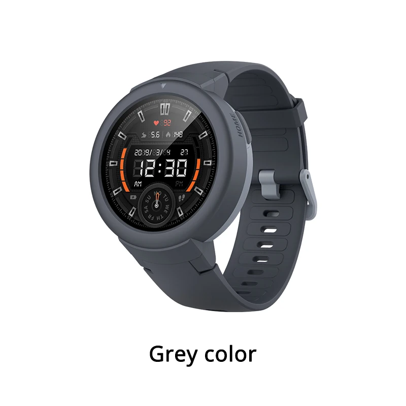 grey watch Amazfit Verge Lite английская версия gps Смарт-часы 1," AMOLED экран Улучшенный HR сенсор 20 дней Срок службы батареи - Цвет: grey watch