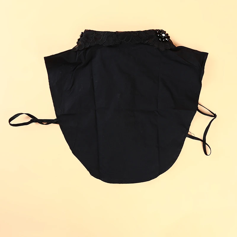 

Organza Black FauX Collars Women Fake Collar Shirt Half Blouse Collars Detachable Removable Fake Necktie