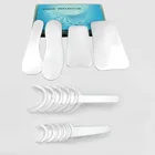 Зеркало для интраоральной стоматологической клиники, 1 комплект, 4 шт. + 10 шт. Ретрактор для щеки губы