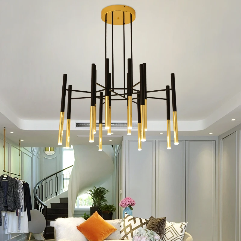 Wooights Chandelier Lighting for Bedroom Foyer Living room Lustre Modern Ceiling Chandeiers hotel resturant | Лампы и освещение