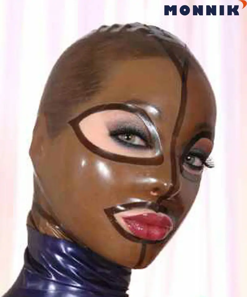 MONNIK латексная маска сексуальная резиновая унисекс капюшон для праздничной