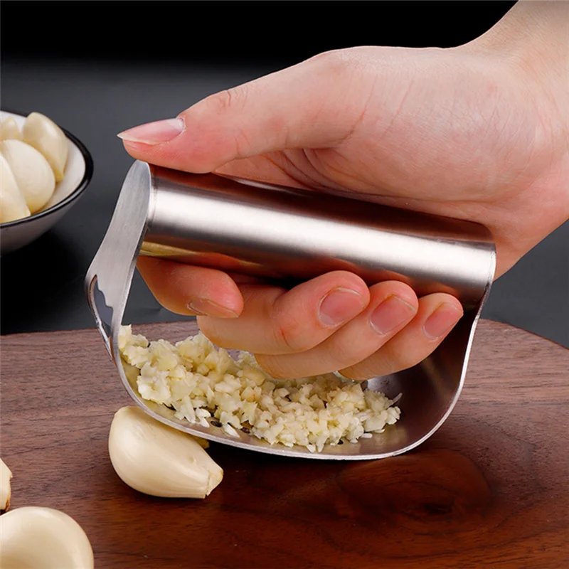 

Creative Stainless Steel Manual Garlic Press Multi-Function Vegetable Ginger Mincer Chopper Crusher Kitchen Cooking Accessories