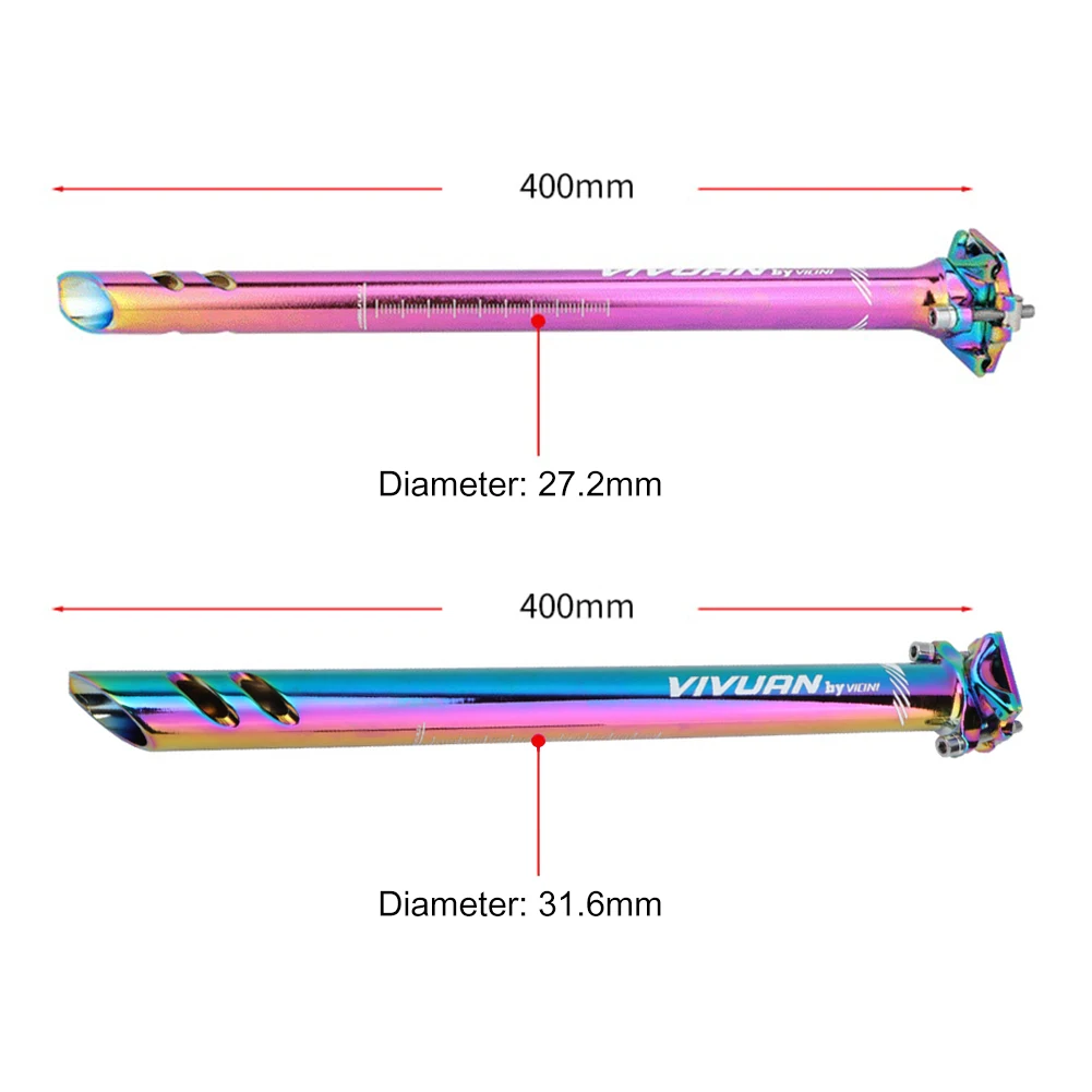 

27.2/31.6mm Bicycle Seatpost Aluminum MTB Seat Tube Long Fixed Seat Post Bike Extension Tube Cycling Parts Bike Aceessories