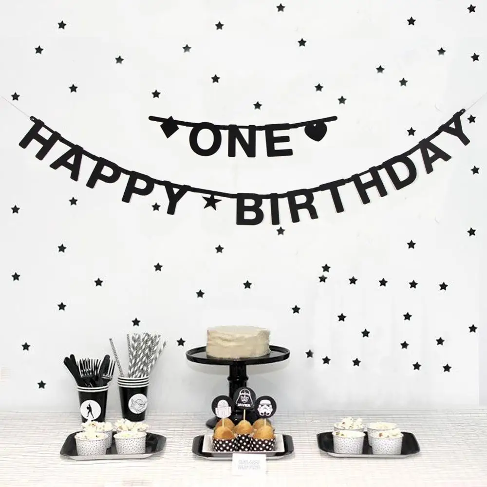 

Happy Birthday Banner DIY 120 Letters Symbols Banner Decorations Photo Props Wall Background Banner Event Craft Supplies