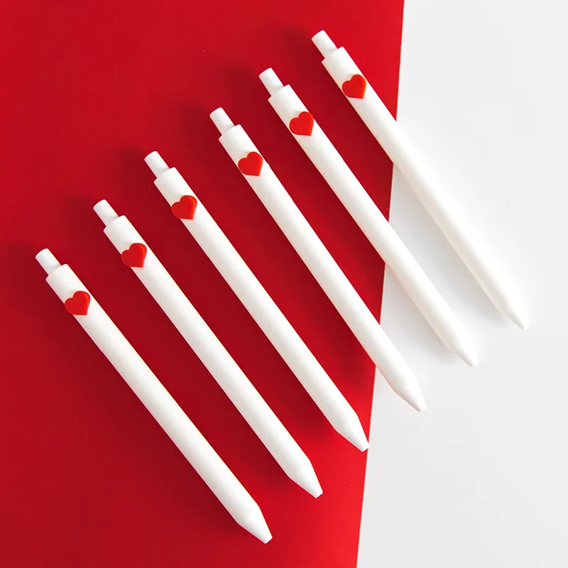 Пара Любовь гелевая ручка черный 0 5 мм принадлежности для письма быстросохнущая