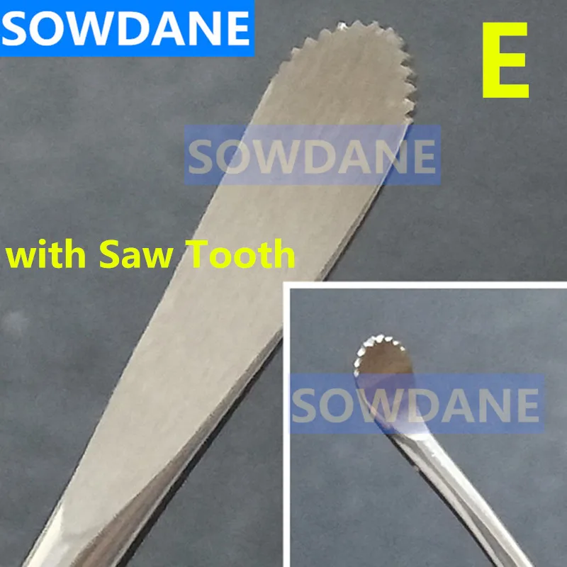 1 Piece E with saw Двойной концы зубной имплантат периостальный элеватор инструмент для отражения и втягивания сплиттер Seperator уход за полостью рта Stianless сталь - Цвет: 1 Piece E with saw