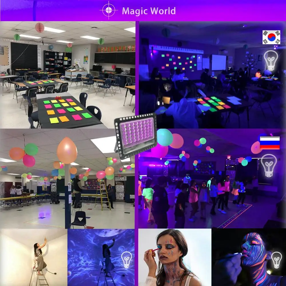 Светодиодный сценисветильник прожектор для дискотеки 90 ~ 240 В|Эффект освещения