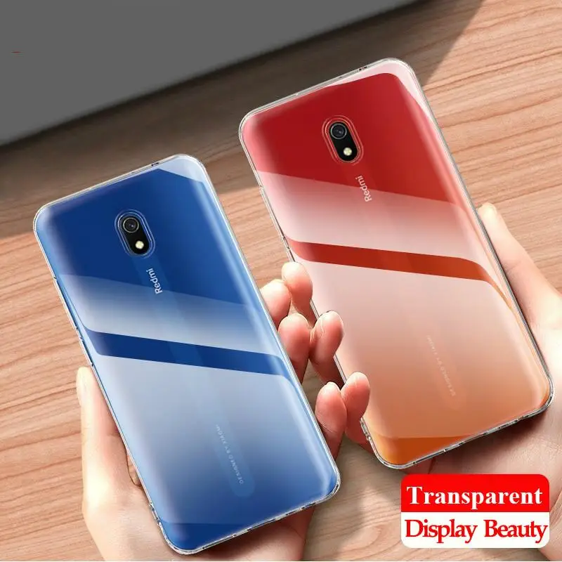 Ультратонкий Мягкий ТПУ чехол для Xiaomi Redmi 8 8A Note 8T Pro прозрачный кристально чистый