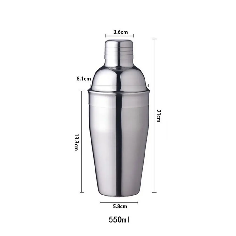 

6Pcs/set Stainless Steel Cocktail Shaker Mixer Drink Bartender Browser Kit Bars Set Tools With Wine Rack Stand Cocktail Shaker