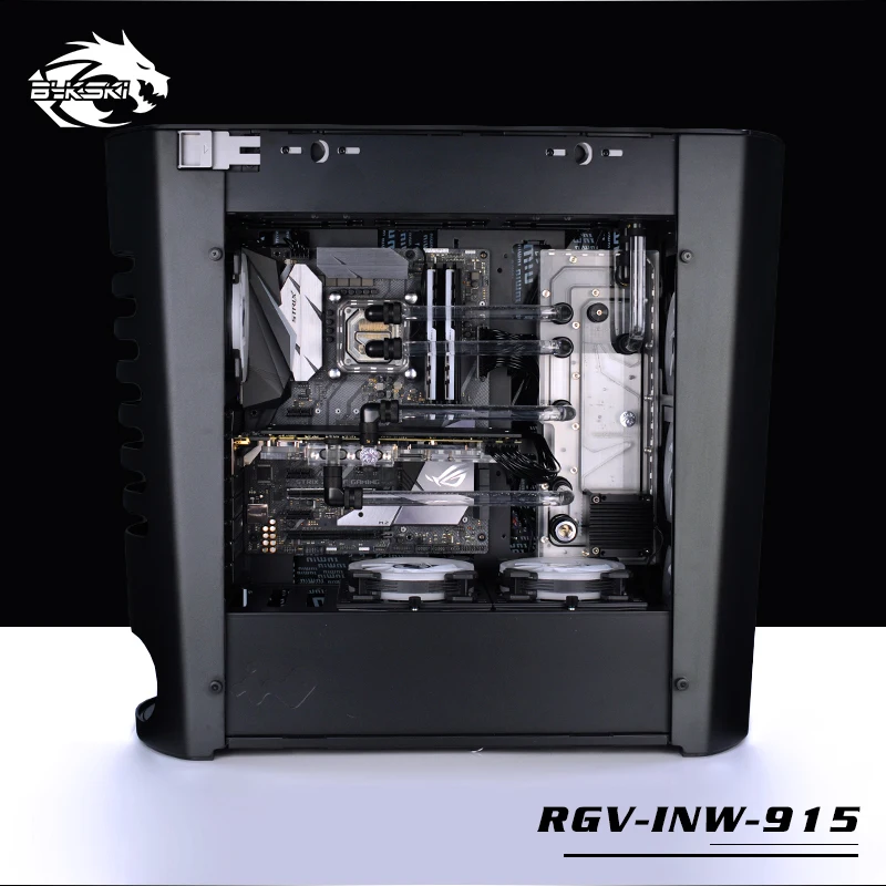 Kaufen BYKSKI Acryl Bord Wasser Kanal Lösung Verwenden Für IN WIN 915 Computer Fall Für CPU Und GPU Block / 3PIN RGB / Combo DDC Pumpe