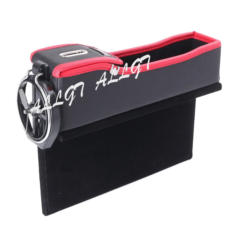 Автомобильный ящик органайзер на сиденье водителя с карманом в виде катушки