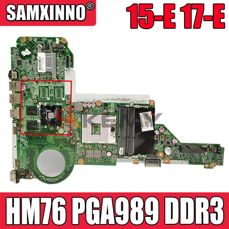 

Оригинальная материнская плата для ноутбука HP 15-E 17-E DA0R62MB6E1 720459-501 720459-001 HM76 PGA989 DDR3 Материнская плата 100% протестирована Быстрая доставка
