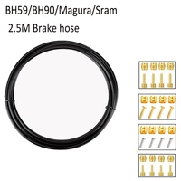hydraulic disc brake hose oil tube pipe 5mm mtb bicycle brake hosing cable set bh59 bh90 connector 2 5m for shiamno sram magura