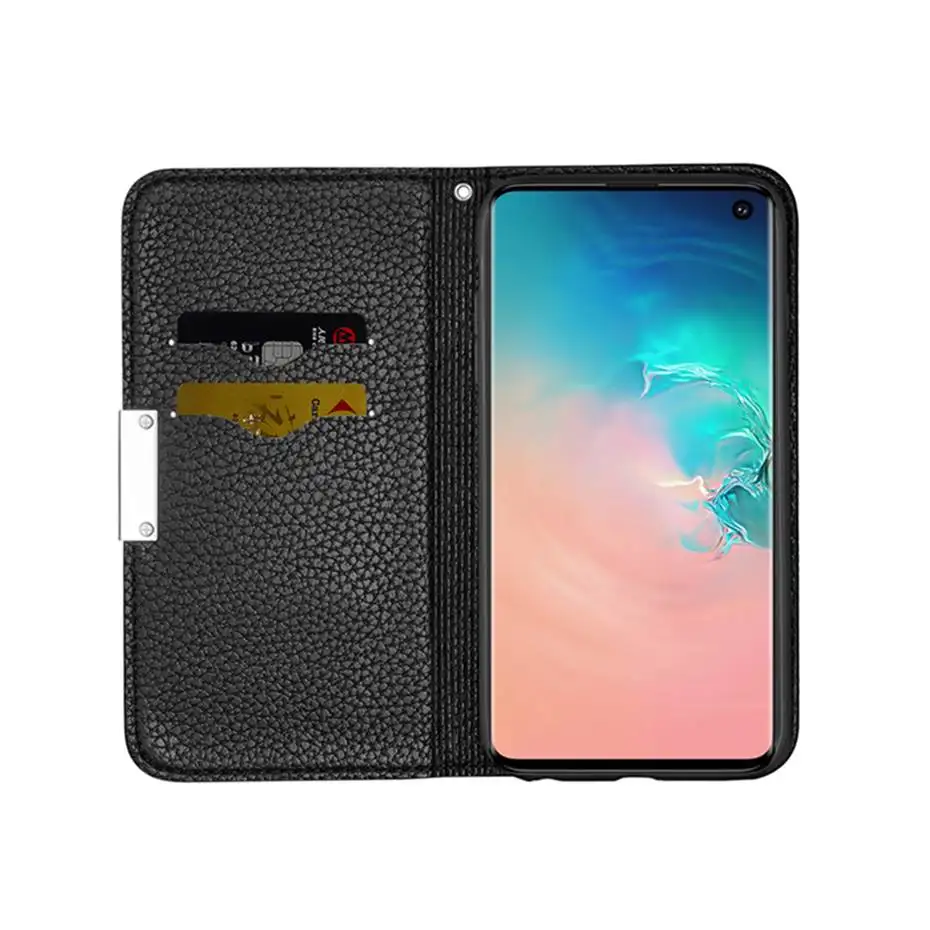 PU Leather Flip Case For Samsung S7 S8 S9 S10 J4 J6 Plus e Edge A10 A20 A30 A40 A50 A60 A70 A90 M40 Note 10 Pro Phone Case Cover