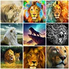 HUACAN алмазная живопись лев картины из страз алмазная вышивка животные декор для дома подарок ручной работы