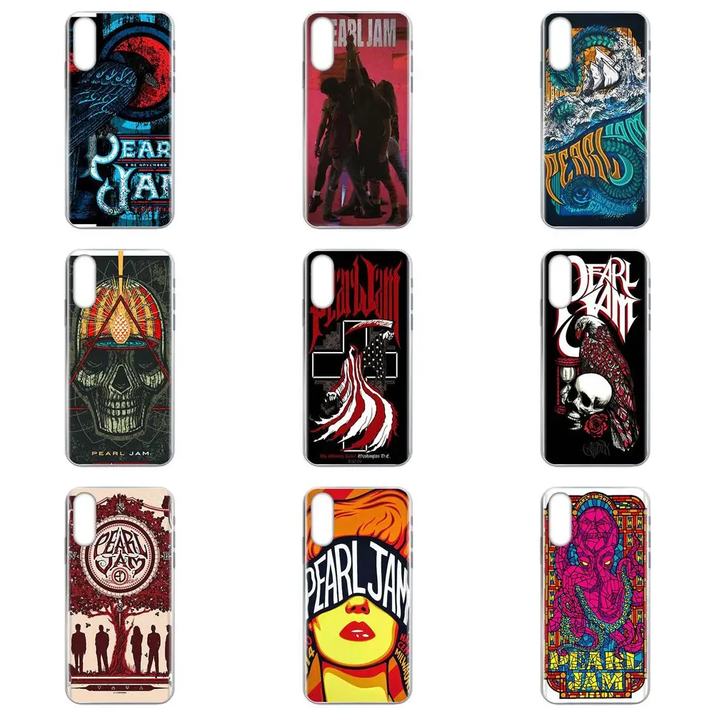 Чехол из ТПУ с логотипом Pearl Jam Pj Milwaukee Pop Rock для Sony Xperia Z Z1 Z2 Z3 + Z4 Compact Z5 Plus M2 M4 XA XA1 XZ