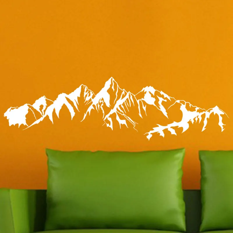 Наклейки на стену из винила с изображением горного массива, природных пейзажей для домашнего декора в гостиной, на фоне телевизора, на двери, водонепроницаемые.