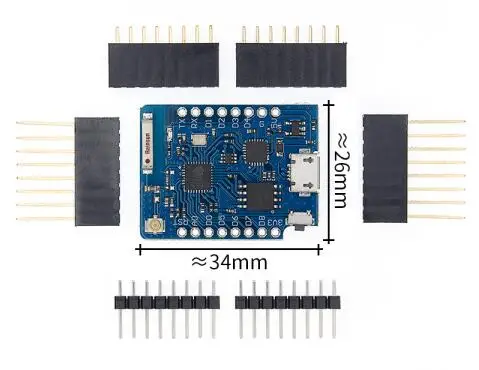 ESP8266 ESP-12F WeMos D1 Мини модуль WiFi макетная плата CH340G Micro USB 3,3 В на основе ESP-8266EX 11 цифровой Pin