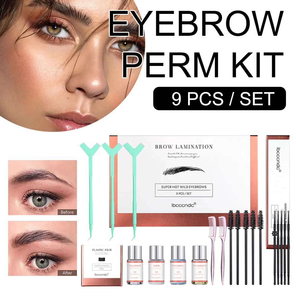

Eyebrow Lamination Kit Brow Lifting Quick Styling Kit for Fuller Natural Brows Long Lasting Eyebrow Lifting Set Eyebrow styling