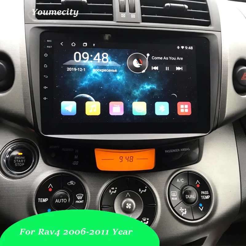 Автомобильный DVD для Toyota Old RAV4 Аудио Видео Стерео gps Радио RDS Wifi 2006-2012 1024*600 HD экран 2Din Android 9,0 Carplay TPMS