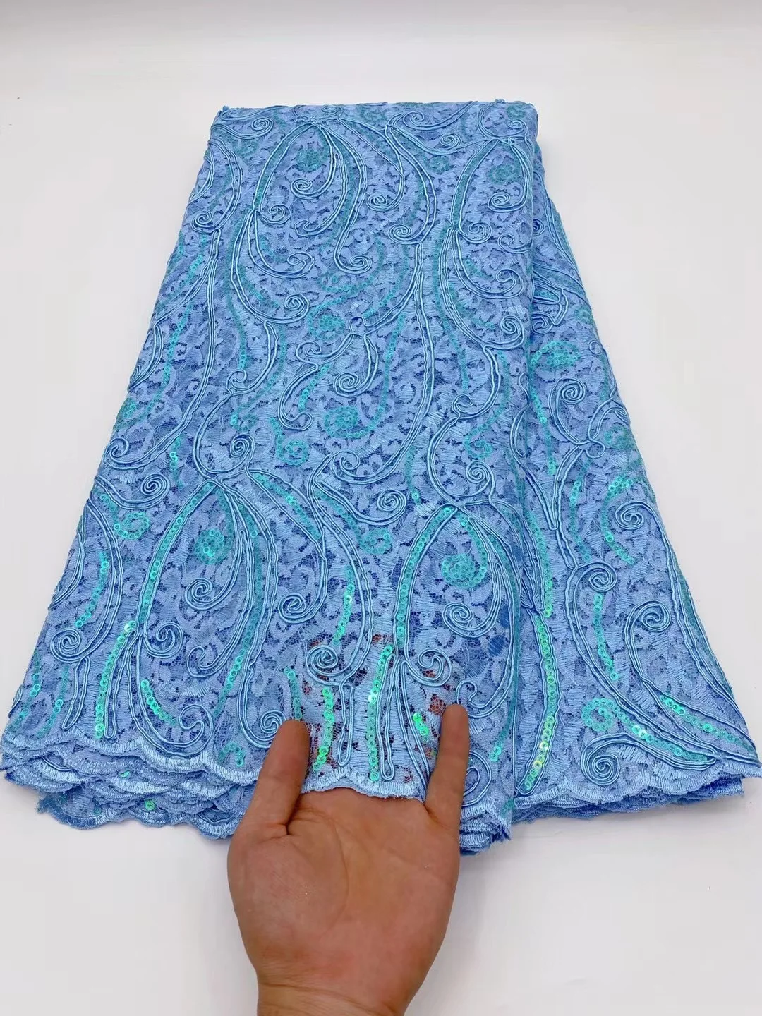 

Блестки африканская французская кружевная ткань 2021 Высокое качество тюль сетка кружева свадебное нигерийское платье кружево для платья