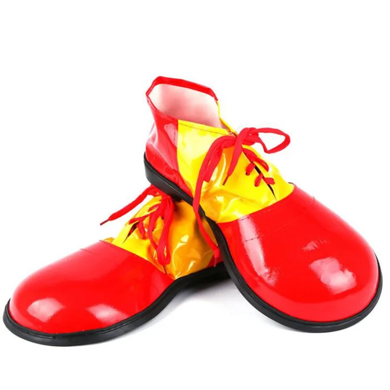 Забавные кожаные туфли клоуна для мужчин и женщин обувь взрослых реквизит