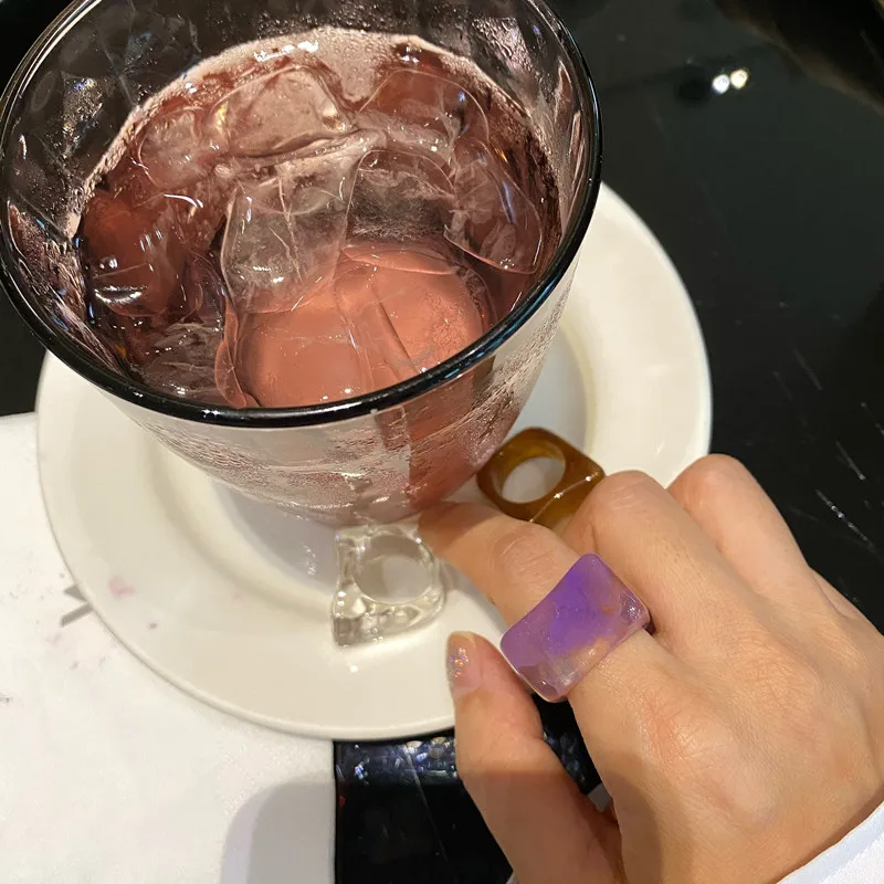 AOMU 2021 модных тенденций со старинными цветными ацетат акрил геометрической формы