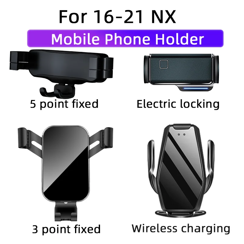 

Гравитационный кронштейн для Lexus 16-21 NX Автоматическая Индукционная Блокировка и 15 Вт Беспроводная зарядка для мобильного телефона держател...