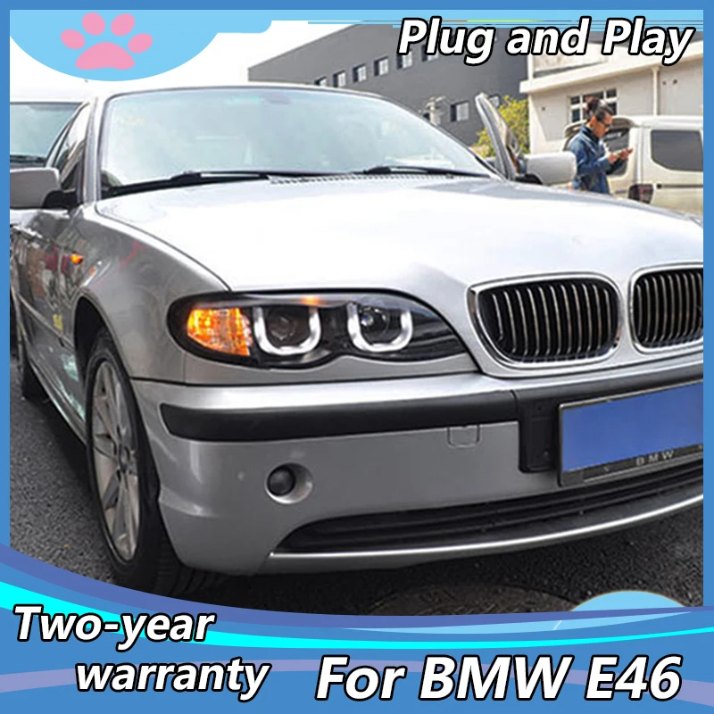 

Brand New Styling case for BMW E46 316i 318i 320i 325i LED Headlight 2001-2004 Headlight Bi-Xenon Head Lamp LED DRL Car Lights