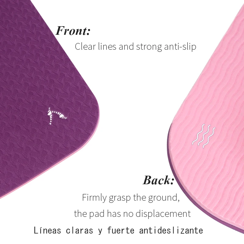 6 мм коврик для занятия йогой фитнесом Non Slip двойной Цвета безопасно Применение