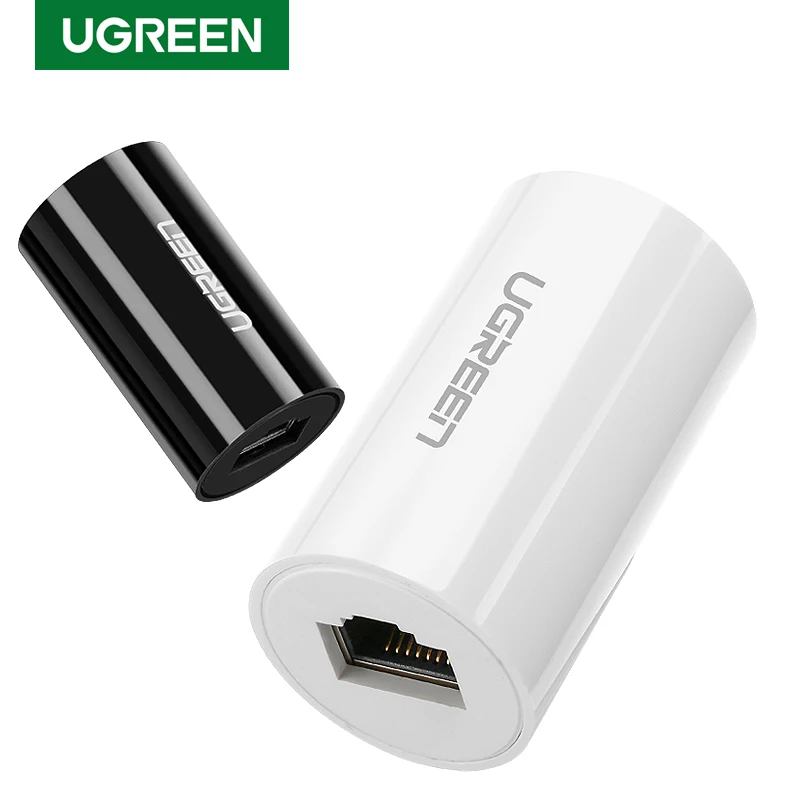 Ethernet адаптер Ugreen RJ45 8P8C гнездо анти гром соединитель Rj45 Сетевой удлинитель