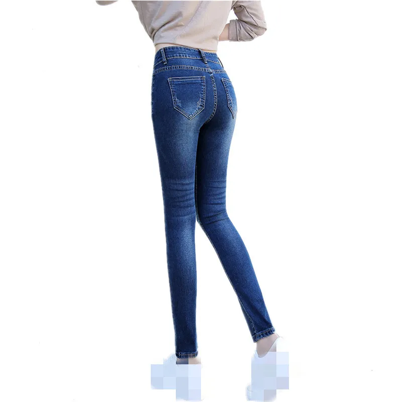 Женские узкие джинсы с вышивкой B1917 молодежная одежда на весну и осень недорогие