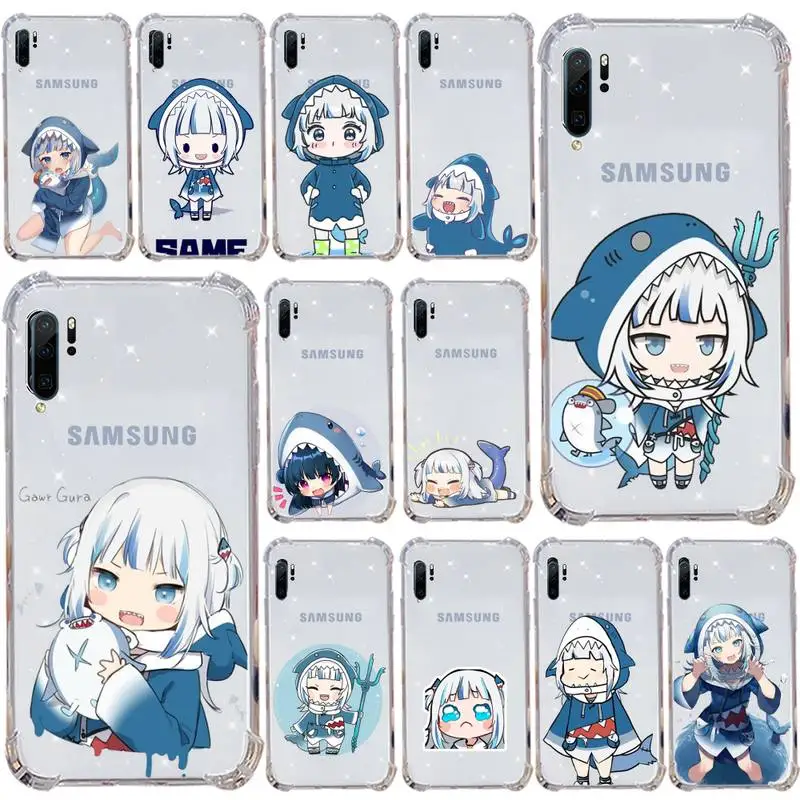 

lolis anime character gawr gura Phone Case Transparent For Samsung Galaxy A71 A21s S8 S9 S10 plus note 20 ultra