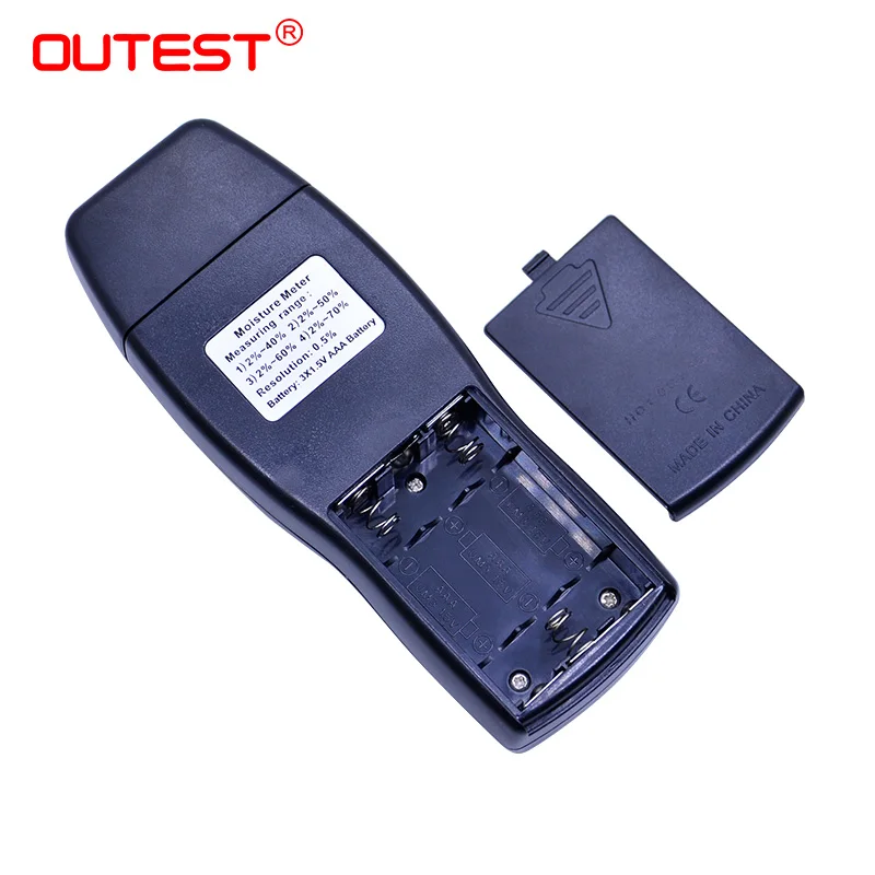 

OUTEST Wood Moisture Meter Humidity Tester Timber Damp Detector digital Tree Moisture Meter Range 2%~70% With Two Pins AS971