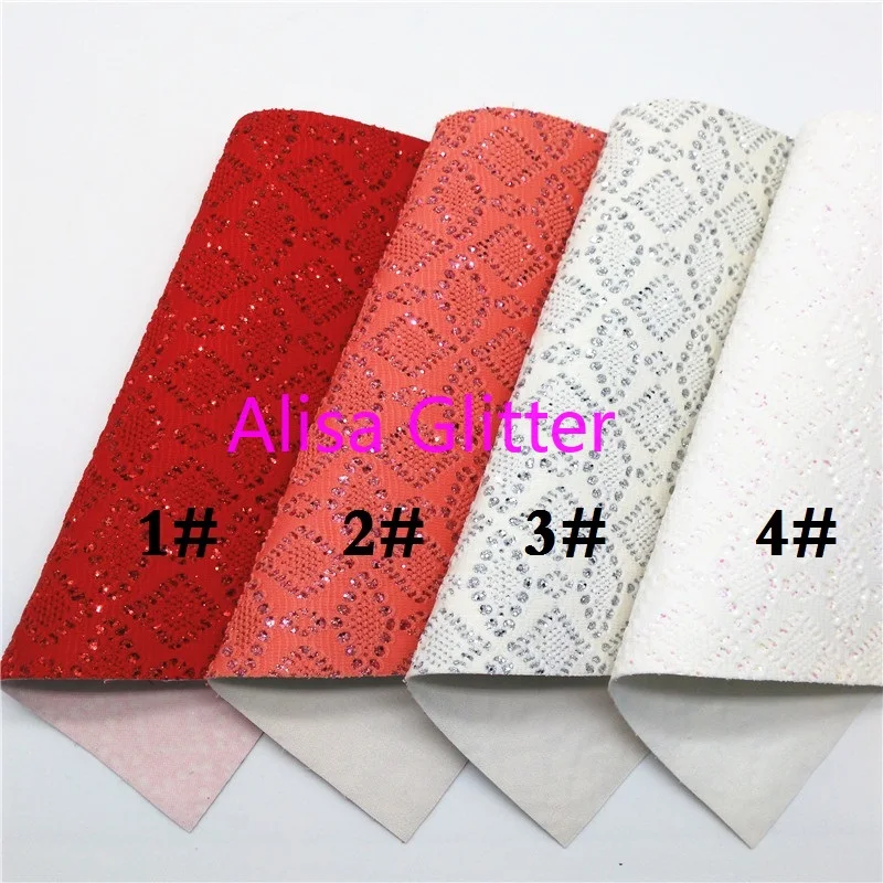 1 шт. А4 Размер 21X29 см Алиса блестящая искусственная кожа кружевная для DIY F32C | Дом и