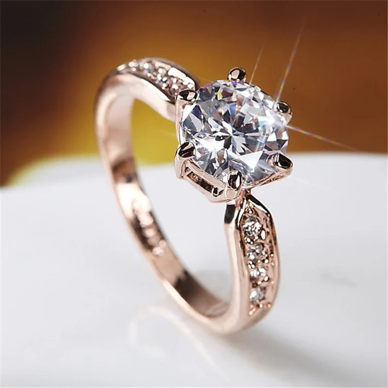 

Ekopdee 2021 New Trendy Silver Color Zircon Rings For Women Dainty Cubic Zirconia Finger Ring Female Engaged Wedding Jewelry