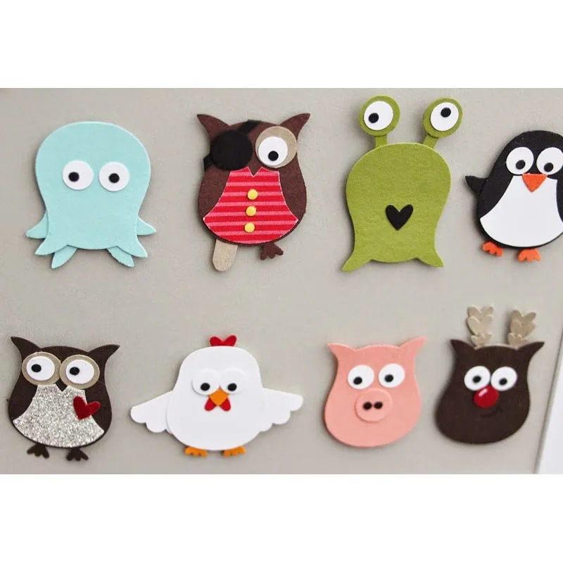 Очаровательная Сова металлические штампы трафареты DIY высечка для изготовления