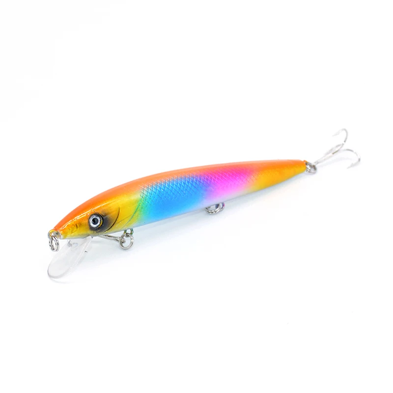 1 шт. жесткая рыболовная приманка в форме гольяна с 3D глазами яркий воблер