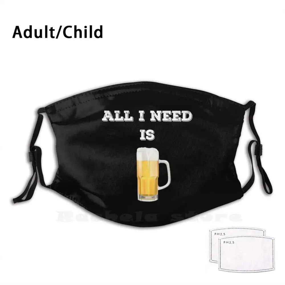 Биер все что мне нужно с принтом &quotпиво&quot моющимся фильтром Анти пыль маска для